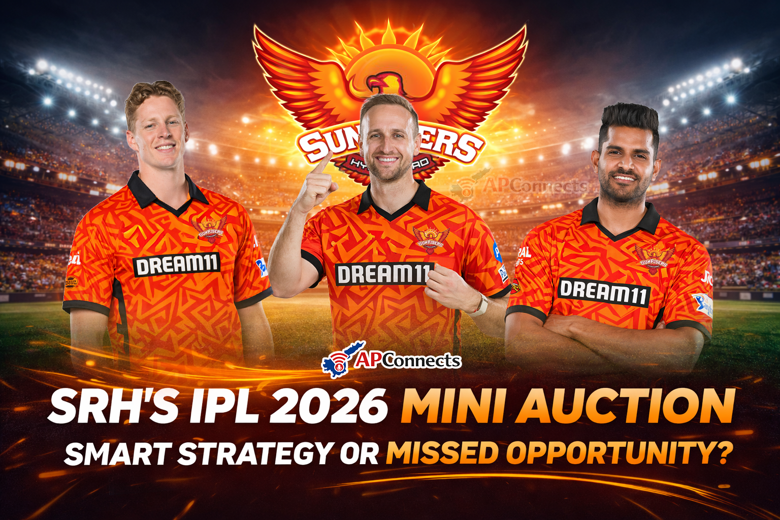 SRH IPL 2026 Mini Auction
